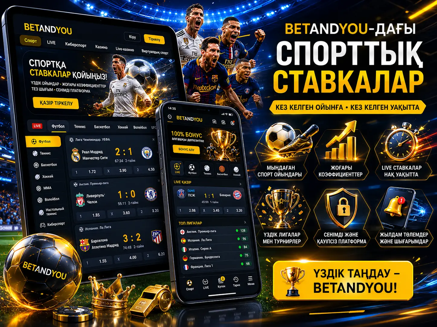 Betandyou-дағы Спорттық Ставкалар